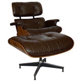 Eames Original Rosewood 670 Lounge Chair & 671 Ottoman Chocolate