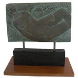 Art Deco Bronze Sculpture "Moon Goddess" by Peter Macchiarini