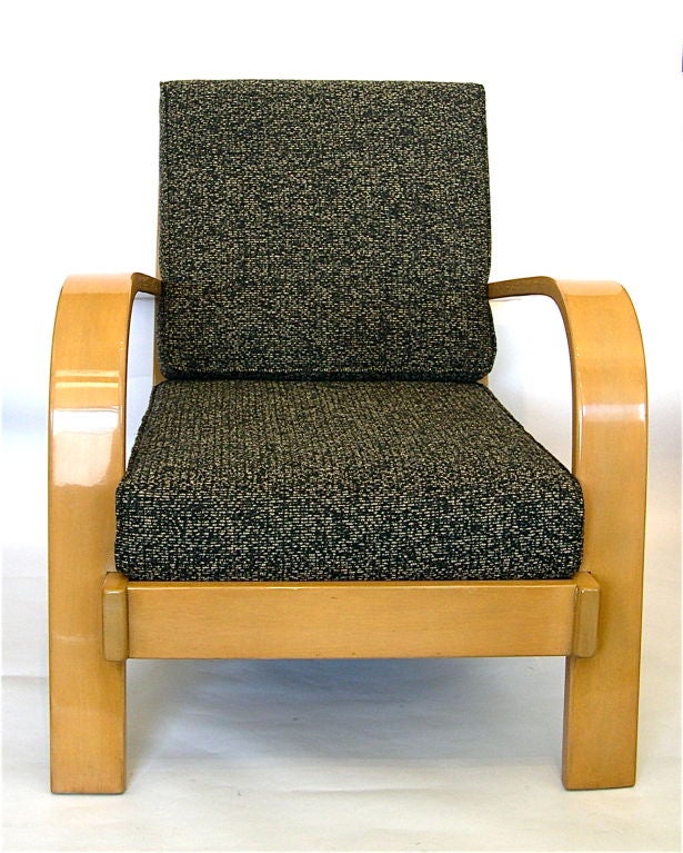 Rare Pair of Streamline Chairs by Russell Wright for Conant Ball
