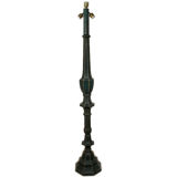 A Green Leather Pierre Lottier FLoor Lamp