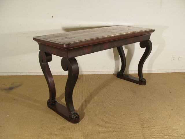 Italian Empire Mahogany Console from a Pharmacy in Parma