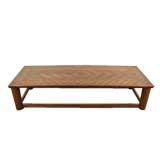 Large Contemporary Coffee Table made from 19th Century Parquet