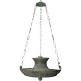 A Spanish Neoclassical Tole Early 20th Century Pendant Light