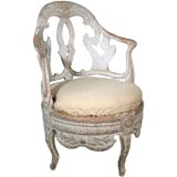 Large Scale Rococo Swedish Fauteuil