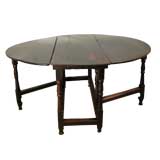 An English 18th C. Country Oak Gate Leg Table