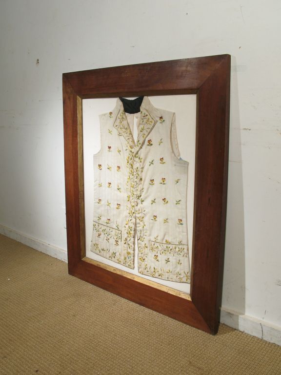 Pair of Framed Waistcoats For Sale 1