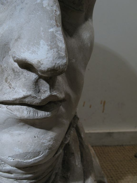 A 19th C Plaster Bust of a Napoleonic Gentleman For Sale 3