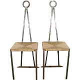 A Pair of Quirky French Hall Chairs