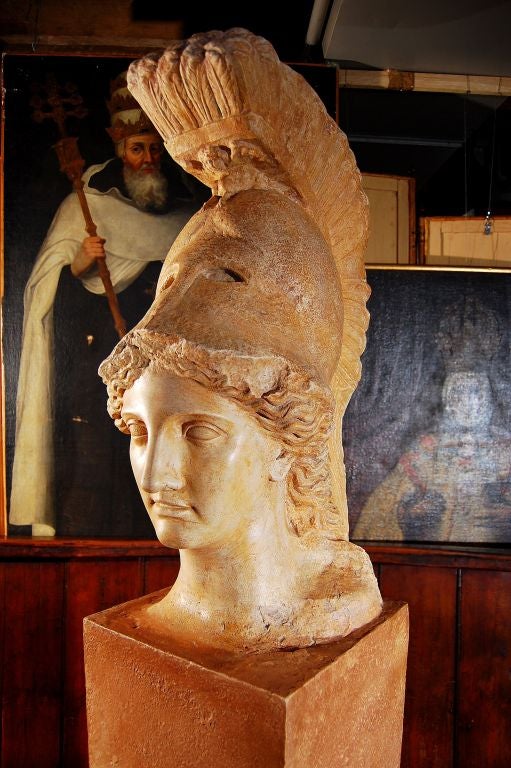 Plaster Bust of Minerva For Sale 6