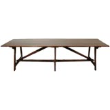 Catalan Trestle Table in Walnut