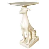 Composition Greyhound Side Table