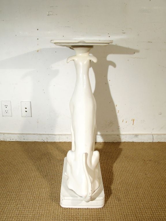 Composition Greyhound Side Table In Good Condition In New York, NY