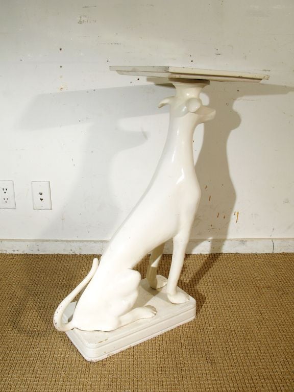 Contemporary Composition Greyhound Side Table
