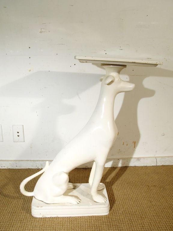 Composition Greyhound Side Table 1