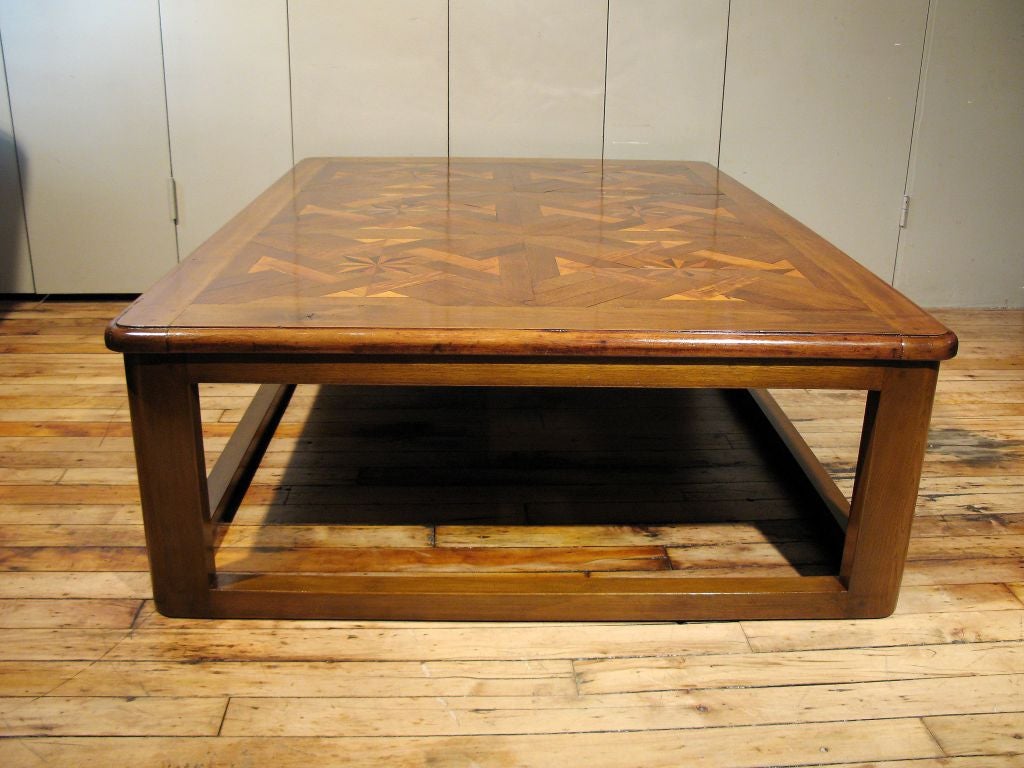 A Handsome French Parquetry Coffee Table 1