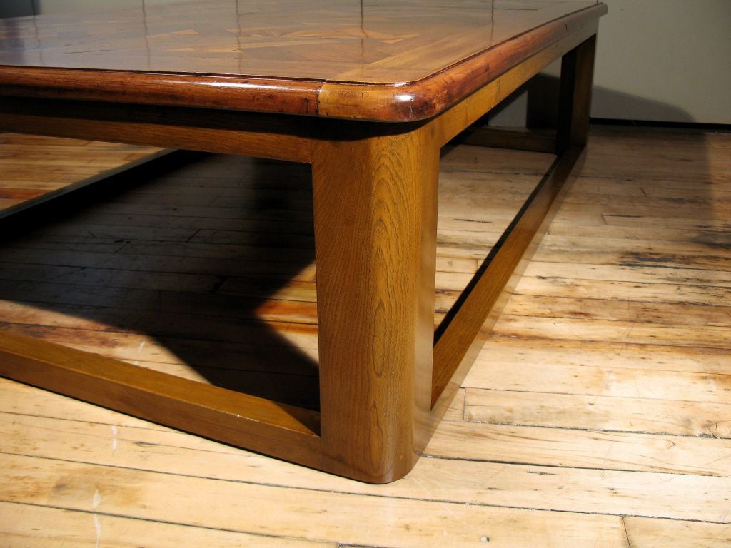 A Handsome French Parquetry Coffee Table 6