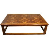 A Handsome French Parquetry Coffee Table