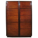 Vintage A 1940's Italian Palisandre Two Door Armoire