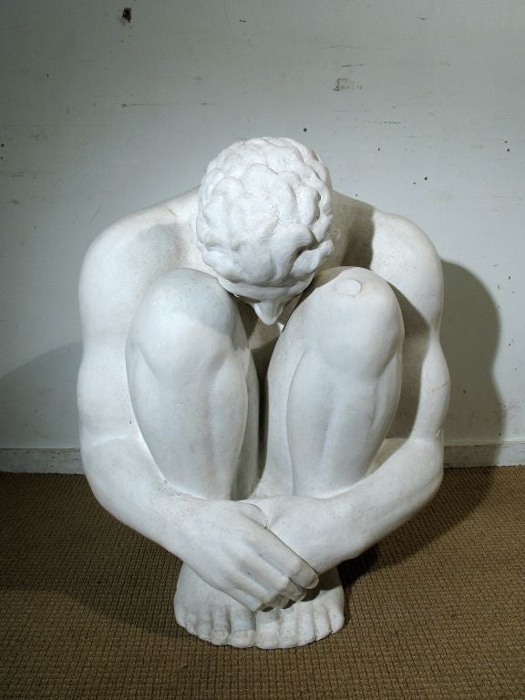 Italian Art Deco Sculpture of an Athlete by Nathaniel Choate