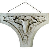 A Nathaniel Choate Sculpture- A Plaster Architectural Spandrel