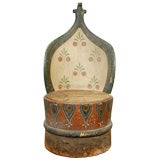 A 19th C French Unusually Painted Chair in the Russian Style
