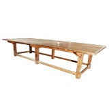 Antique Massive Oak Draper's Table