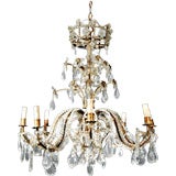 An Italian Crystal Eight Arm Chandelier