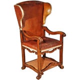 A Leather Ratchet Chair