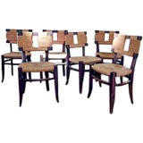 A Set of Six Victor Courtray Dining Chairs