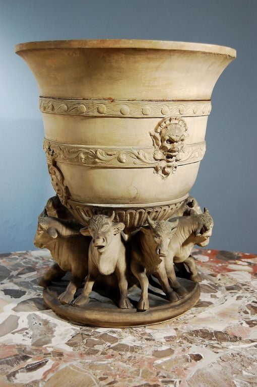 19th Century Terra Cotta Copy of Renaissance Urn