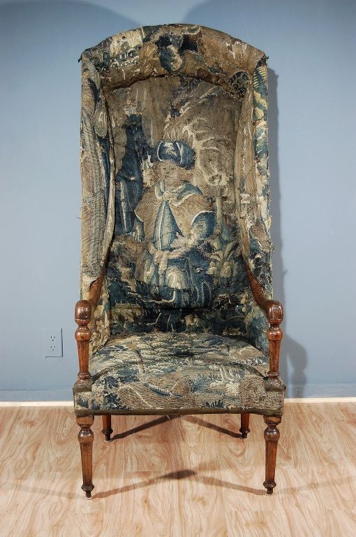 A Provincial Louis XIV Hooded Fauteui
