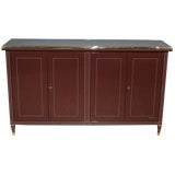 Lacquered Metal Credenza