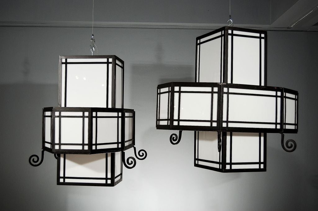 A Pair of Art Deco Lanterns