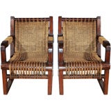 French 40's Pair of Armchairs