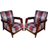 Pair of Small Scale French Mahagony Fauteuils