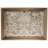 Framed Embossed Leather Panel