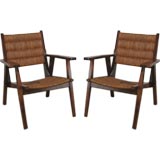 Pair of Channel Rushed Fautueils