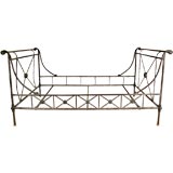 Antique French Empire Iron Bed