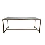 Contemporary Iron and Lead Coffee Table