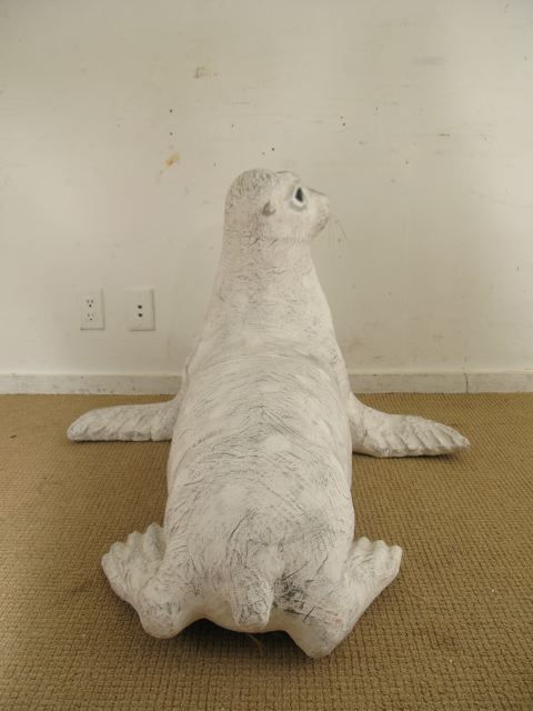 Italian Paper Mache Seal For Sale