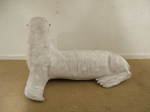 Mid-20th Century Paper Mache Seal For Sale