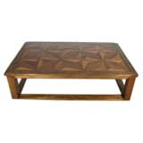 Antique Large 19th Century Parquetry Coffee Table