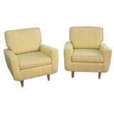 PAIR of Florence Knoll Club Chairs