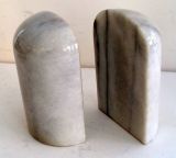 Modernist  Marble Bookends