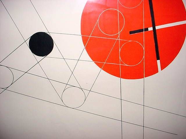 Beautiful silkscreen created at the Institute of Design (successor to the New Bauhaus), Chicago. for the Laszlo Moholy-Nagy Memorial Fund in 1950.<br />
<br />
Moholy-Nagy (1895-1946) was Director of the Institute of Design<br />
having emigrated