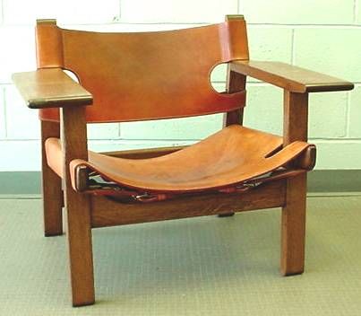 Pair of Vintage Borge Mogensen Spanish Chairs 2