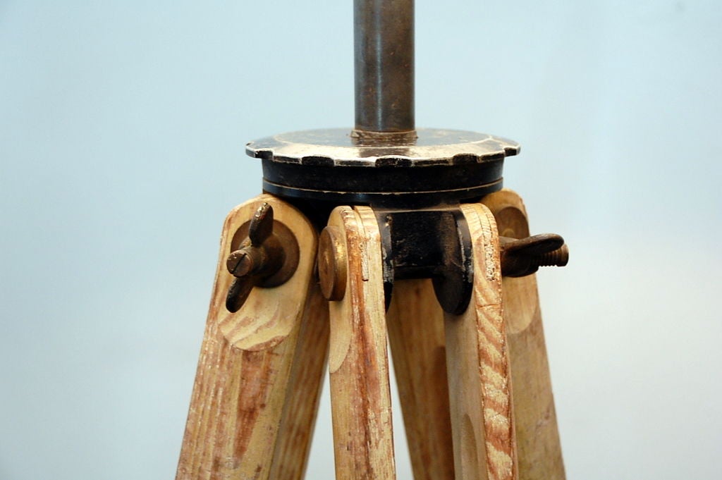 20th Century Classic surveyor tripod lamp