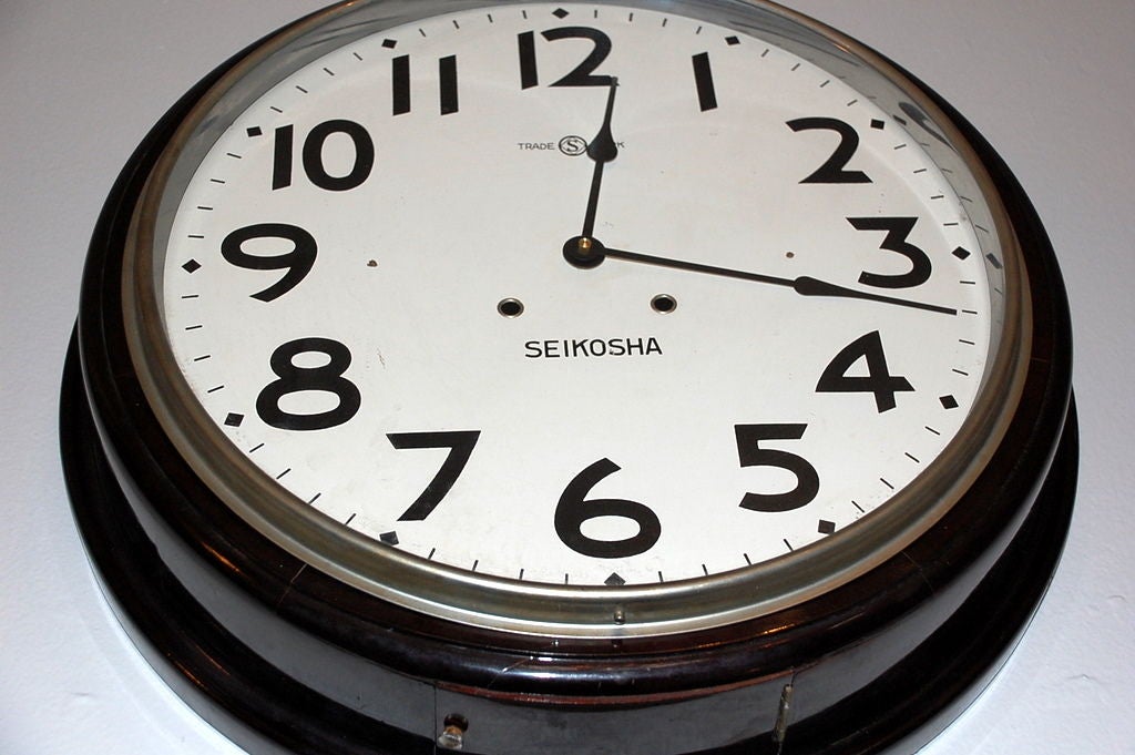 Early 20th century Japanese wall clock