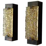 Pair of large resin sconces by Serge Mouille