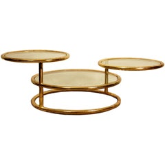 Vintage Articulated round coffee table